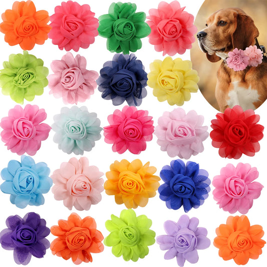 Big Flower-Collar 50px Dog Flower Collar Accessory  Dog Bow Tie  Pet Supplies Dog Accessories Bow Tie Collars For Small Dogs